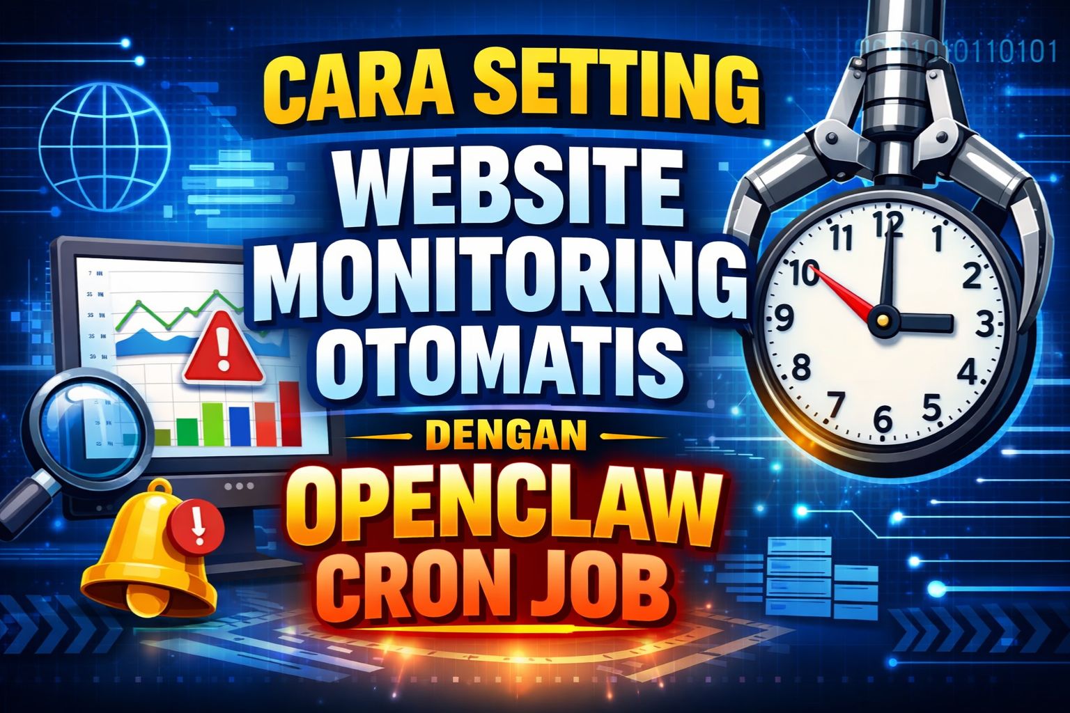Cara Setting Website Monitoring Otomatis dengan OpenClaw Cron Job