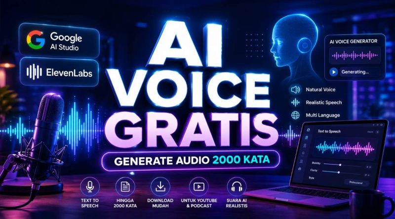 AI Voice Generator Gratis: Cara Generate Audio AI Hingga 2000 Kata dengan Google AI Studio, ElevenLabs, dan OpenAI TTS - Doavers