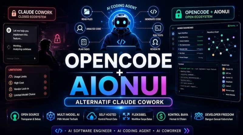 OpenCode + AionUI: Alternatif Open Source Claude Cowork untuk AI Coding Agent - Doavers