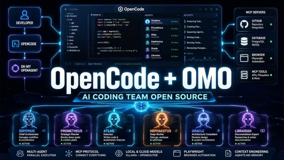 OpenCode + Oh My OpenAgent: Kombinasi AI Coding Agent Open Source yang Bisa Menyaingi Claude Code?